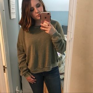 Ocean Drive Multi Fabric Crew Neck Sweatshirt